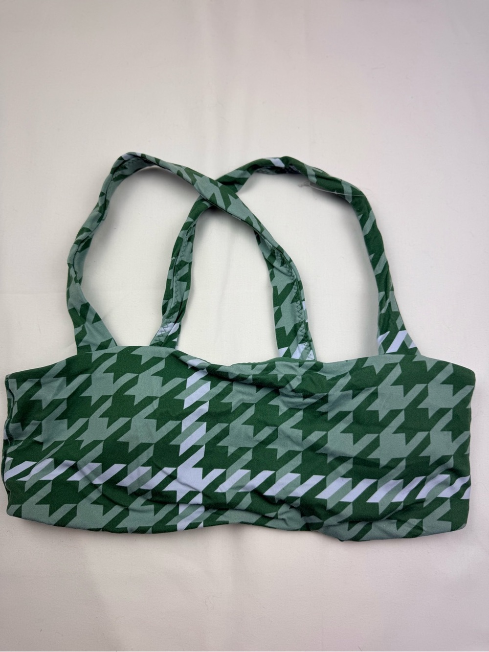 Offline by aerie real me extra Green Print Bralette Top